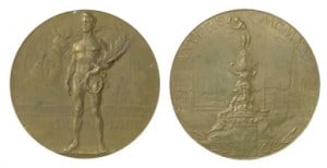 medaglia olimpiade 1920 Anversa