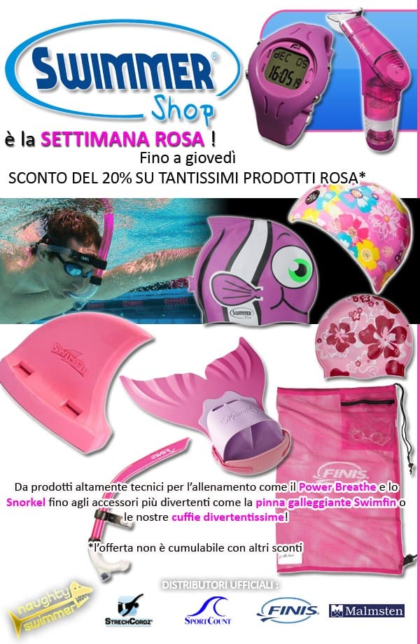 offerta swimmershop finis rosa