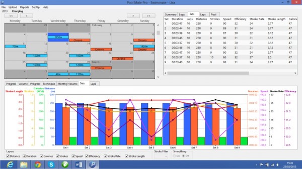 pool mate software cardiofrequenzimetro contavasche orologio swimmershop swimovate