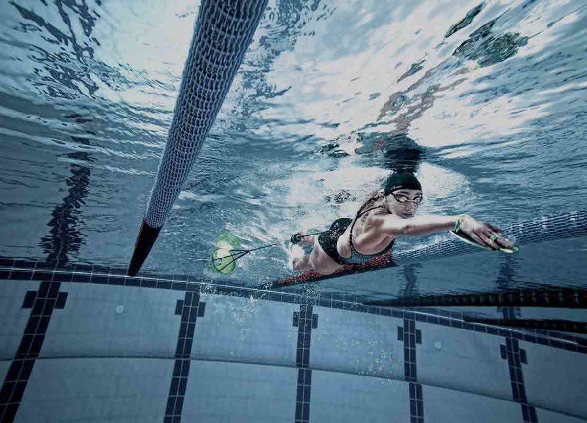 Demeras Paracadute per Esercizi di Resistenza al Nuoto in Tessuto Oxford Regolabile per Allenamento di Resistenza al Nuoto per Adulti e Bambini 
