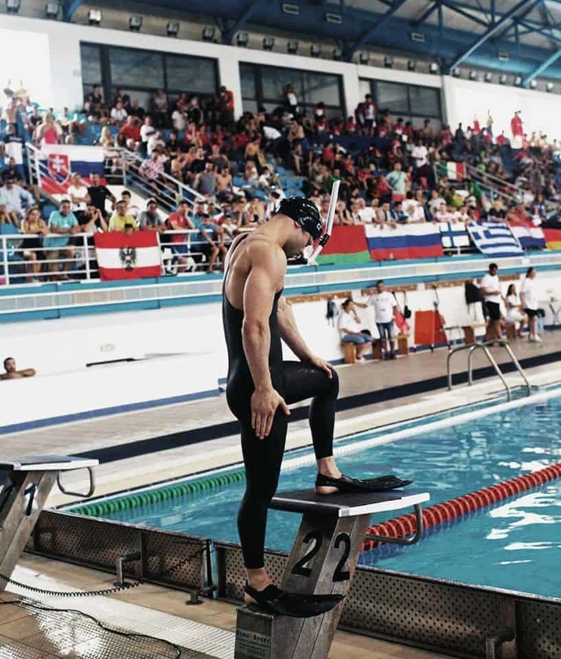 michele russo nuoto pinnato allenamento