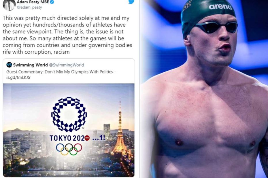 peaty d'accordo con le proteste alle Olimpiadi