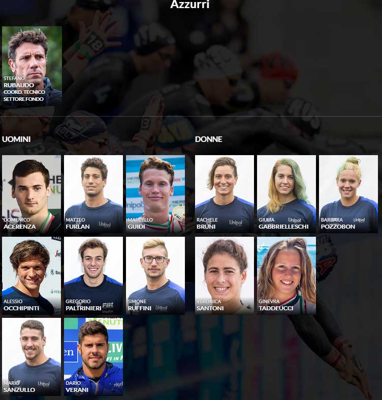 squadra italia nuoto fondo europei 2021