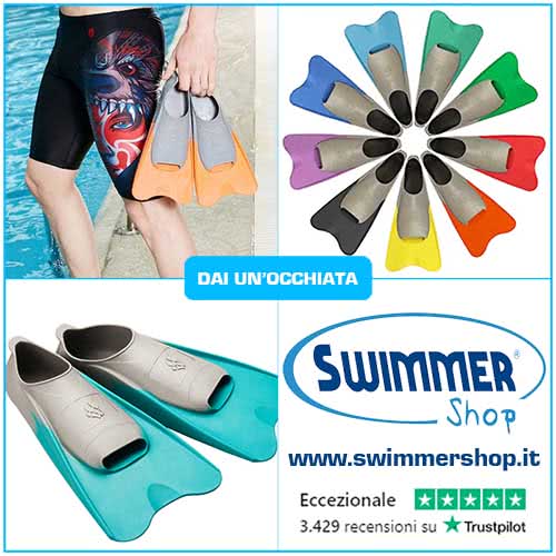 migliori pinne corte nuoto swimmershop