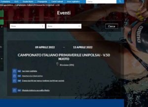 Campionati Italiani di Nuoto in vasca lunga. Come iscriversi online.
