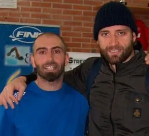 Emiliano di Swimmershop e Massimiliano Rosolino