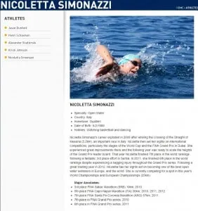 Nicoletta Simonazzi FINIS sponsor swimmershop nuoto acque libere Nicoletta Simonazzi FINIS sponsor swimmershop nuoto acque libere