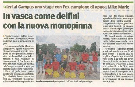 clinic FOIL monopinna Maric Mazzei Bonin Swimmershop FINIS clinic FOIL monopinna Maric Mazzei Bonin Swimmershop FINIS