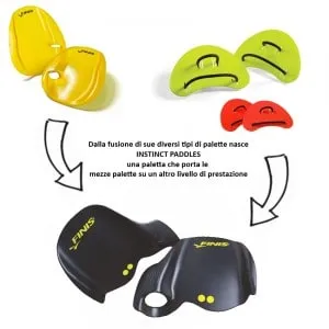 instinct paddles finis swimmershop mezze palette dita agility paddles