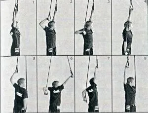 dorso allenamento a secco con elastici Strechcordz