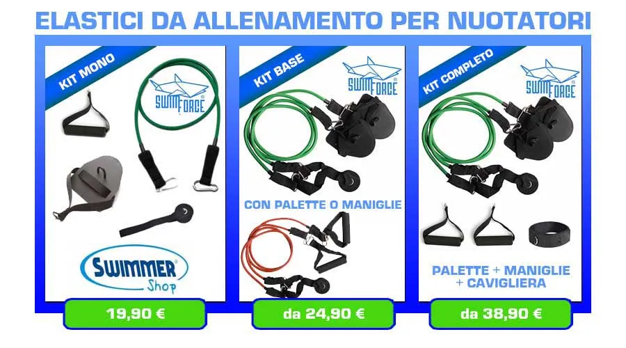 elastici allenamento nuoto a secco