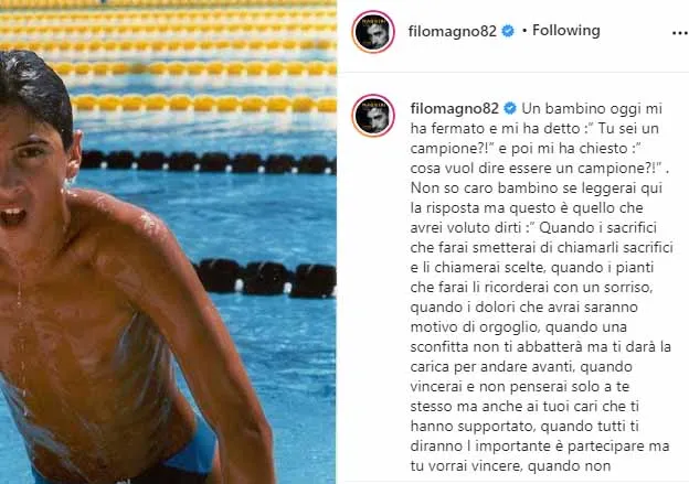Filippo Magnini Campione Nuoto