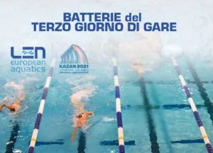 Batterie del terzo giorno agli Europei di nuoto in vasca corta 2021