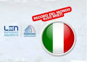 Record del Mondo per l’Italia nella Staffetta 4×50 Mista